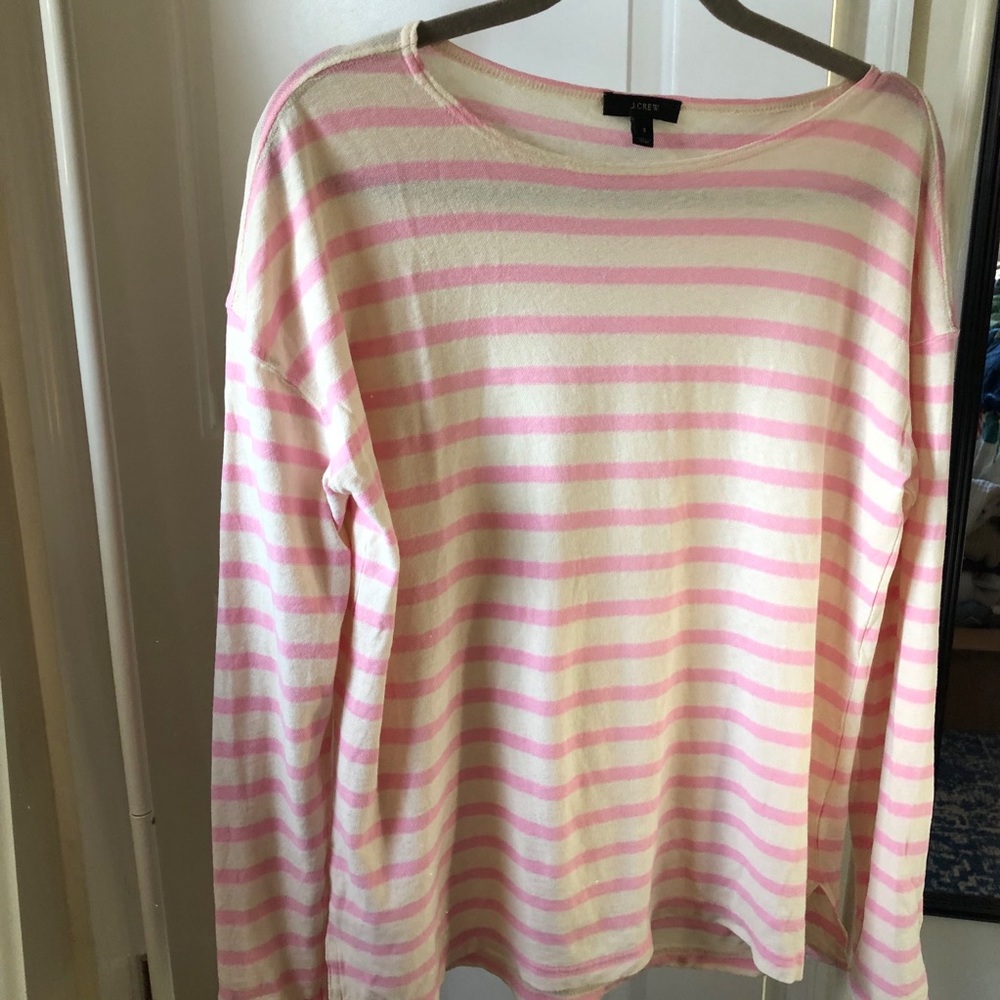 J. Crew boatneck striped top